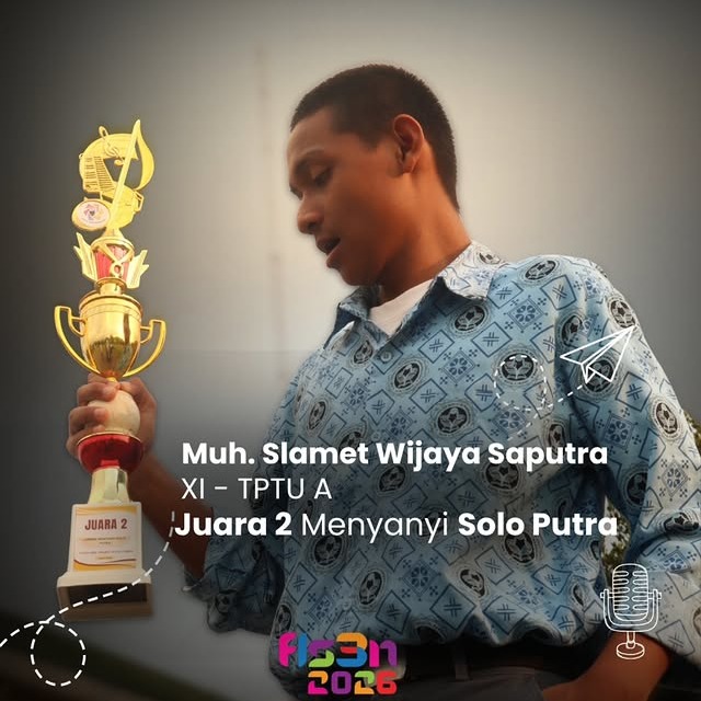 Juara 2 Menyanyi Solo Putra